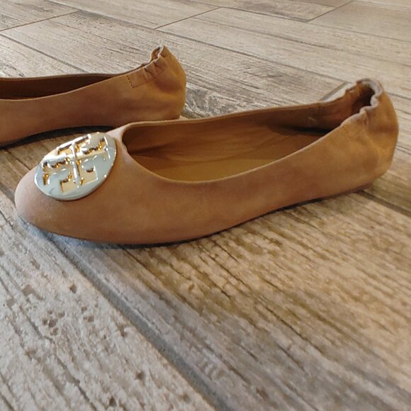 Tory Burch Claire Ballet Suede Flats, Size 8 (B) - super comfortable & soft - Picture 6 of 15